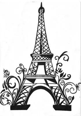 Eiffel Tower. Эйфелева башня. PNG. | Эйфелева башня, Эйфелева башня  рисунок, Башня