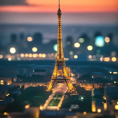 Эйфелева башня\" летний вечер, вид…» — создано в Шедевруме