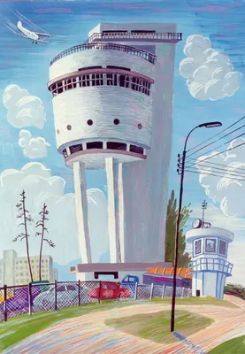 Картина \"Екатеринбург, вид на Администрацию города\"