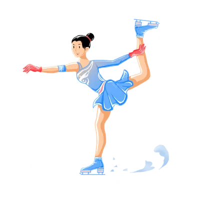 спортивное фигурное катание PNG , синий, катание на коньках, Комбинация  элементов спортивного характера PNG картинки и пнг PSD рисунок для  бесплатной загрузки