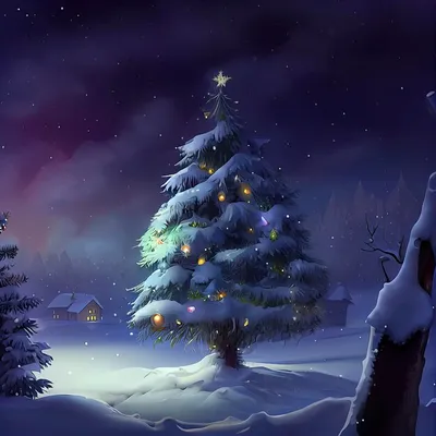 Рождественская елка в снежке Зима в пурге леса Chr Иллюстрация вектора -  иллюстрации насчитывающей глубоко, канун: 100977625