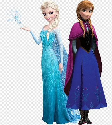 Disney Frozen Queen Эльза и принцесса Анна иллюстрация на синем фоне, Анна  Эльза Frozen Olaf, Анна, Замороженный, Олаф png | PNGWing