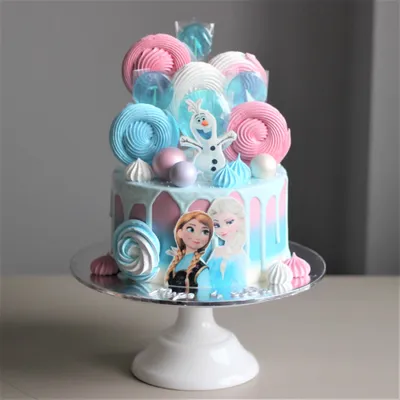 Торт Эльза❄️Холодное сердце❄️Молочная девочка - YouTube