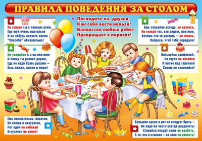Этикет за столом в картинках фотографии
