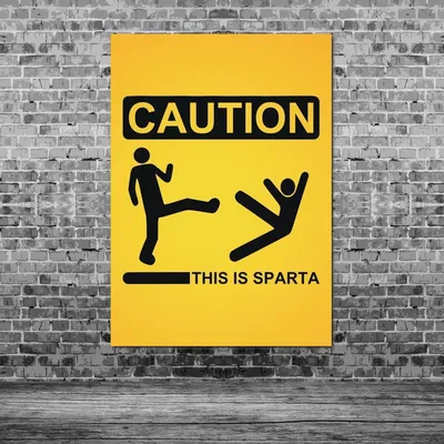 Плакат \"Это Спарта, This is Sparta\", 60×43см (ID#802273345), цена: 190 ₴,  купить на Prom.ua