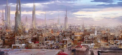 Нейросеть рисует: Фантастические города и футуристические мегаполисы |  Funnycoon | Дзен