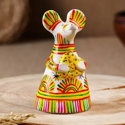 Филимоновская игрушка колокольчик «Собачка» купить в Чите Филимоновская  игрушка в интернет-магазине Чита.дети (2818876)