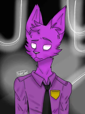 Итак.. это фиолетовый Сникерс и телефонный парень. | Vincent fnaf, Anime  fnaf, Fnaf drawings