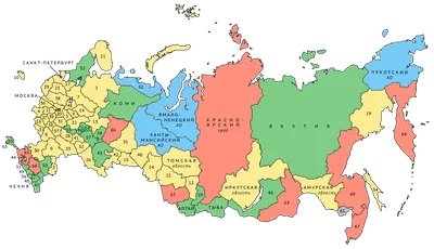 Политическая карта России на Maps-RF.ru