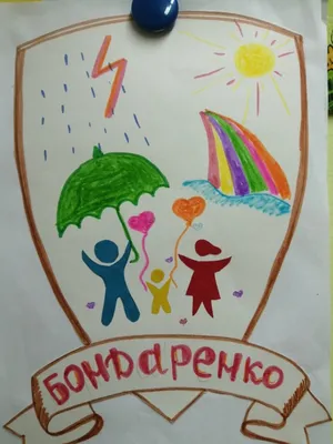 Рисунок Герб семьи Шангиных №73008 - «Мама, папа, Я - наша дружная семья!»  (31.01.2024 - 16:45)