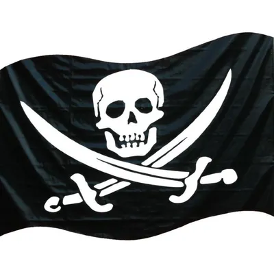 Пиратский флаг 90х135 см Весёлый Роджер / черная метка / на день рождения /  пират — купить по низкой цене на Яндекс Маркете