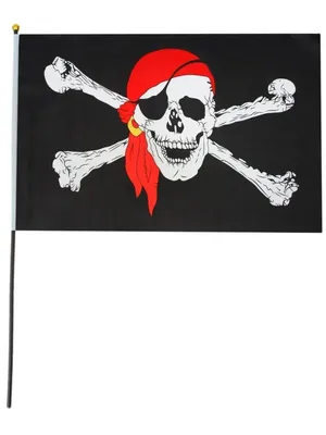 Флаг пиратский \"Весёлый Роджер\" 45х32 Сфера 160794362 купить за 127 ₽ в  интернет-магазине Wildberries