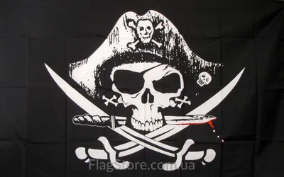 Пиратский флаг Веселый Роджер 90х60, 150х90 см - Піратський прапор: 265  грн. - Коллекционирование Киев на Olx