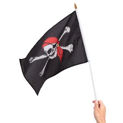 Пиратский флаг \"Весёлый Роджер\" - 30х45 см (ID#769504630), цена: 109 ₴,  купить на Prom.ua