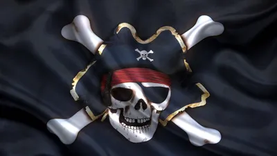 Флаг пиратский \"Весёлый Роджер\" 90 x 150 см, без флагштока купить по цене  399 ₽ в интернет-магазине KazanExpress