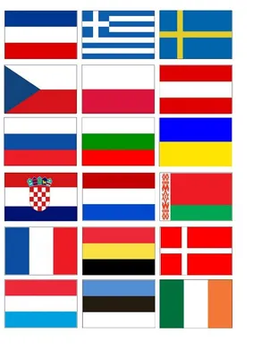 ⋗ Вафельная картинка Флаги стран 2 купить в Украине ➛ CakeShop.com.ua