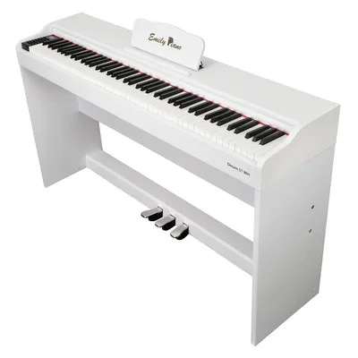 Купить цифровое фортепиано со стойкой в комплекте EMILY PIANO D-51 WH, цены  на Мегамаркет | Артикул: 600004587710