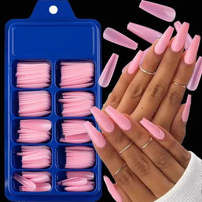 Накладные ногти яркие матовые с клеем - купить с доставкой по выгодным  ценам в интернет-магазине OZON (900322359)