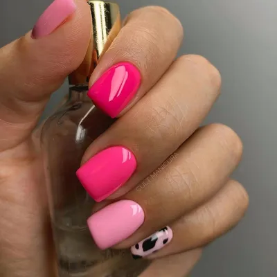 Яркий маникюр, однотонные ногти, розовые ногти | Nails, Beauty