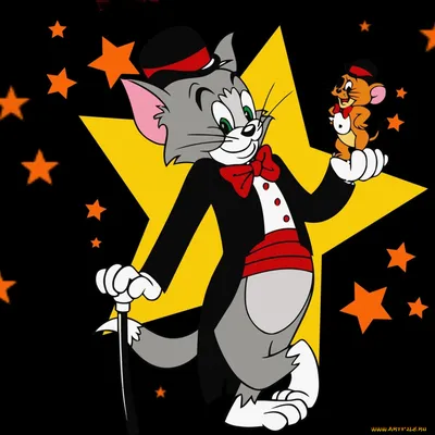 Обои Мультфильмы Tom And Jerry, обои для рабочего стола, фотографии  мультфильмы, tom and jerry, звезды, мышь, кот Обои для рабочего стола,  скачать обои картинки заставки на рабочий стол.