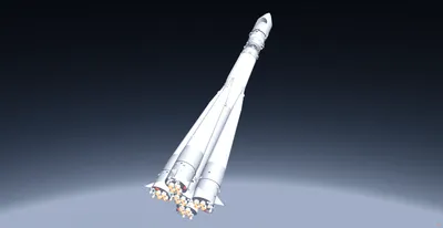Ракета восток-1, бело-оранжевая …» — создано в Шедевруме