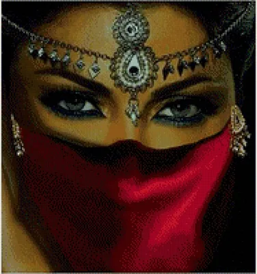Шикарный молодой восточный портрет стороны женщины в Hijab Девушка с яркими  бровями, совершенный состав красоты модельная, касаяс Стоковое Изображение  - изображение насчитывающей взорвать, способ: 95476725