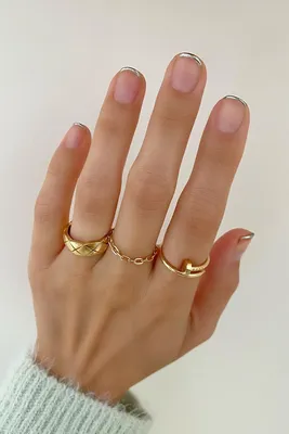 Френч на длинные ногти: фото вариантов дизайна французского маникюра на  длинные острые ногти