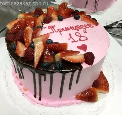 №14 Торт ягодно-фруктовый *1750 руб/кг | Торты ягодные без мастики