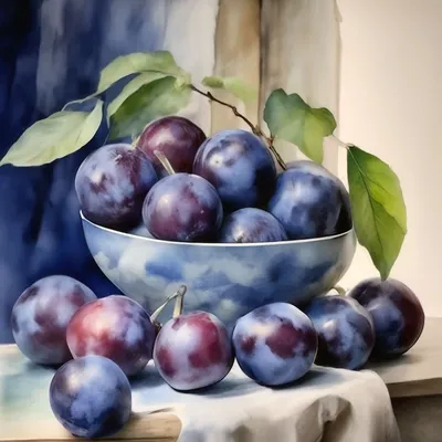 Рисование фруктов акварелью для начинающих от Художник Онлайн