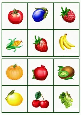 Фрукты и ягоды по-английски в картинках (с произношением)