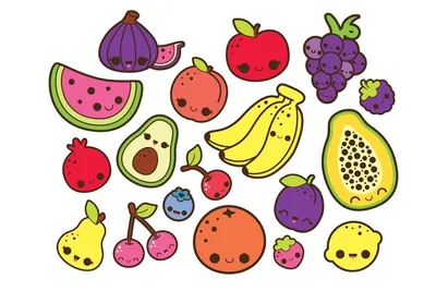 Рисунки для срисовки фрукты - 60 фото