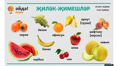 Урок 18: Җиләк-җимеш (фрукты)