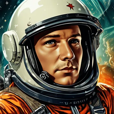Гагарин в космосе» — создано в Шедевруме