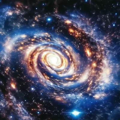 Спиральная галактика, галактика, космос…» — создано в Шедевруме