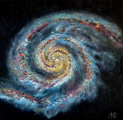 Hubble сфотографировал сталкивающиеся галактики