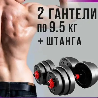 Разборные гантели Атлет 30 кг 26 мм - купить по низким ценам в Москве