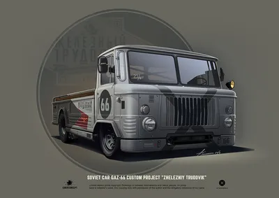 GAZ 66 tarpaulin body 1967 3D Model in Truck 3DExport