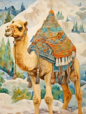 Верблюжонок раскраска - 47 фото