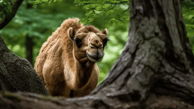 верблюд с большими глазами вектор или цветная иллюстрация PNG , верблюжий  клипарт, живая природа, верблюд PNG картинки и пнг рисунок для бесплатной  загрузки