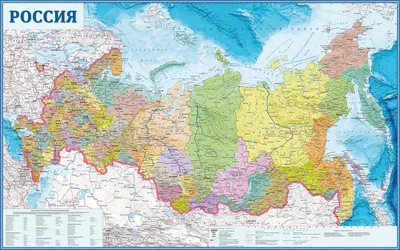 Российская Федерация. Физическая карта - Россия - Каталог | Каталог  векторных карт