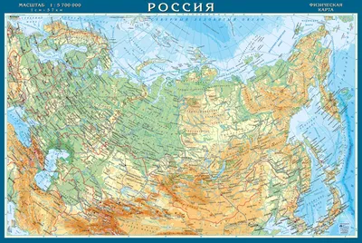 Карта России с новыми территориями после референдума 2022 года - Печать  настенных географических карт на заказ