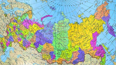 Настенная физическая карта России 1:5 500 000