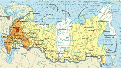 Полиграфия Мастерпак Учебный плакат Географическая карта России 68х49 см -  Акушерство.Ru