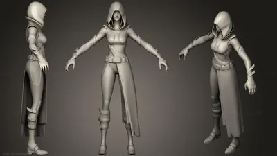 Figurines heroes, monsters and demons - GLOW Fortnite Outfit, STKM_1442. 3D  stl model for CNC