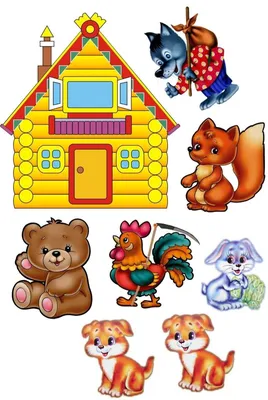 Набор персонажей сказки Заюшкина избушка - купить с доставкой по выгодным  ценам в интернет-магазине OZON (1225604343)