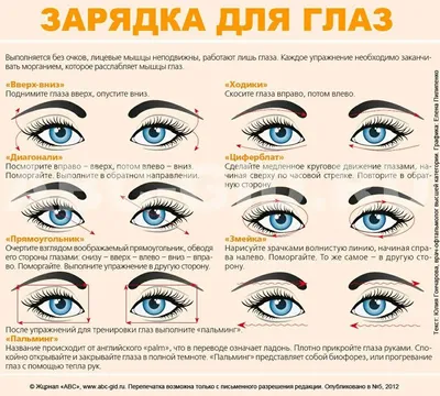Гимнастика для глаз. Лучшие упражнения для улучшения и восстановления  зрения, одобренные офтальмологами