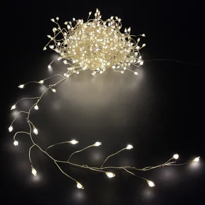 Новогодняя светодиодная гирлянда капельки белый свет, 240 ламп, 600 см  купить в Москве в интернет магазине Триумф Норд 24