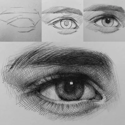 Как нарисовать глаз карандашом. Рисуем поэтапно | Blimey-макияж, красота,  мода, рецепты, леттеринг | Дзен