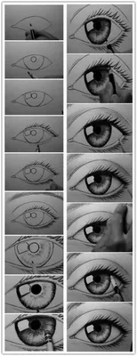 Рисунки глаза карандашом легкие для срисовки - 61 фото