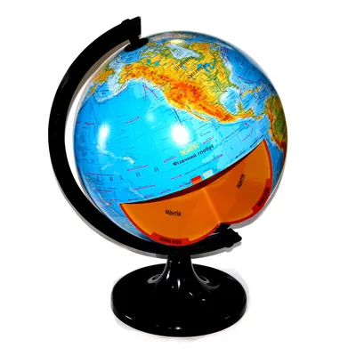 Глобус политический с подсветкой: d 120 мм, d 220 мм | Купить глобус с  политической картой мира